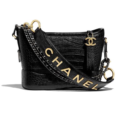 chanel white handbag with black logo|chanel gabrielle bag small price.